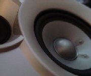 photo of a white speaker