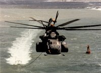 U.S. Navy MH-53E minesweeping helicopter